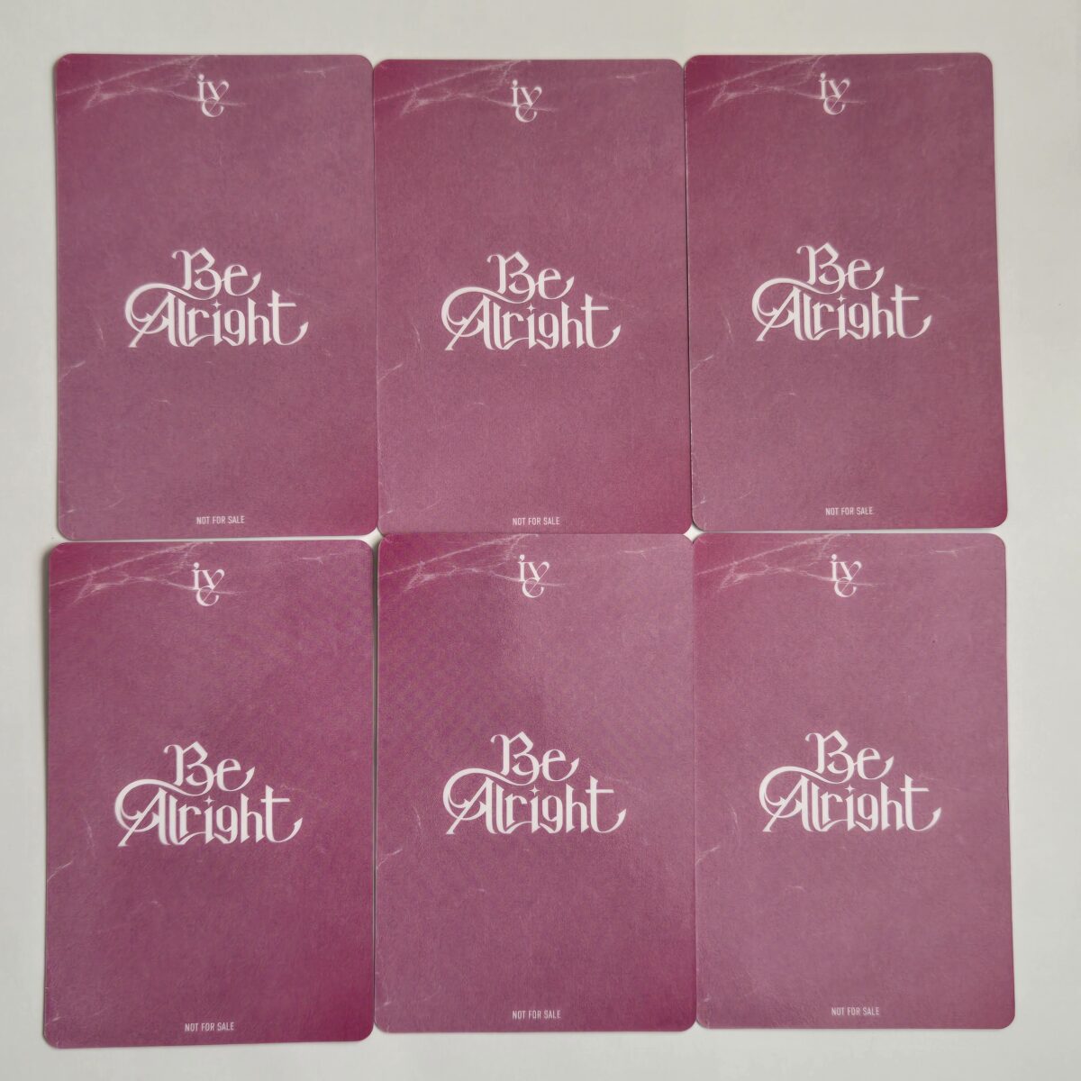 IVE Be Alright I ver Photocard