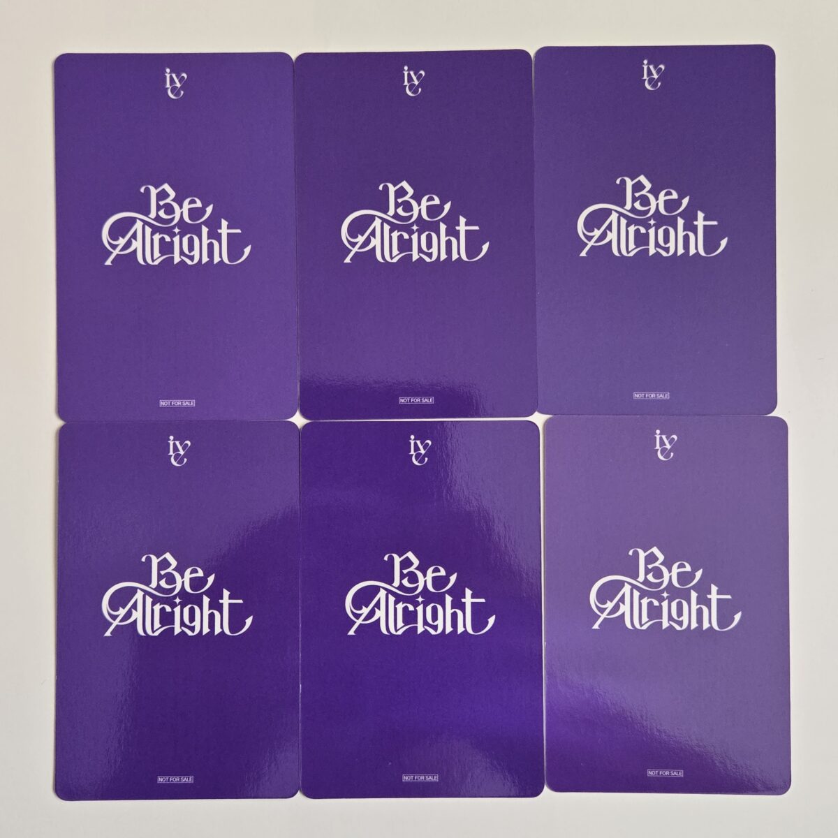 IVE Be Alright Tower Records SHIBUYA Lucky Draw Photocard