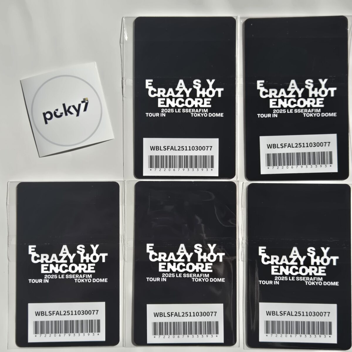 LE SSERAFIM EASY CRAZY HOT ENCORE TOKYO DOME Weverse Lucky Draw Photocard