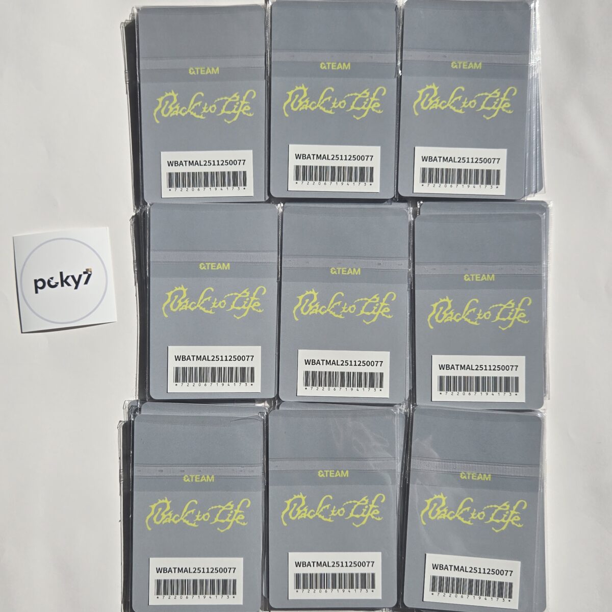 &TEAM KR Back To Life Lucky Showcase Live weverse Lucky draw Photocard