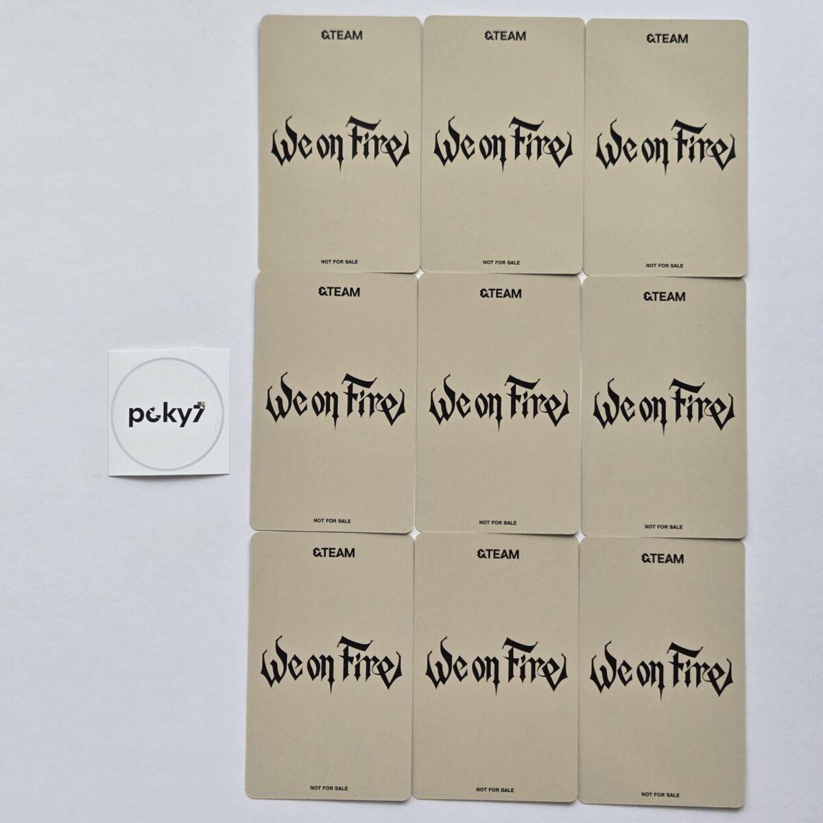 &TEAM We on Fire UMS Lucky Draw Vol.2 Photocard