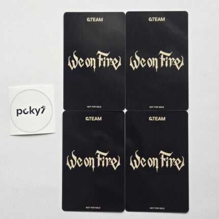 &TEAM We on Fire Weverse Lucky Draw Deco Photocard
