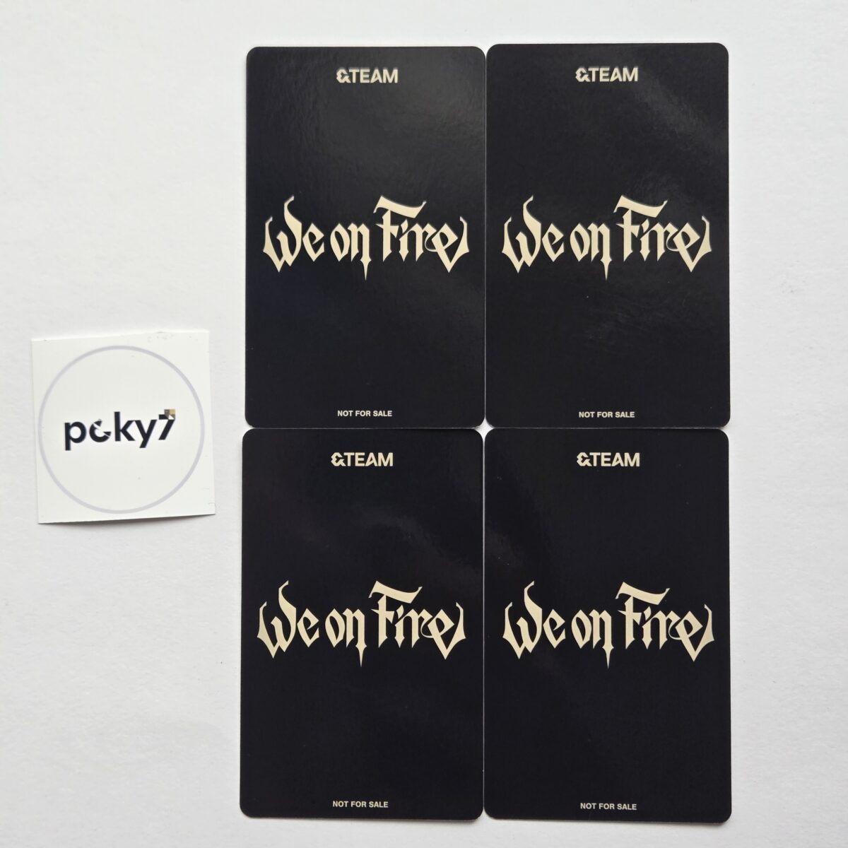 &TEAM We on Fire Weverse Lucky Draw Deco Photocard