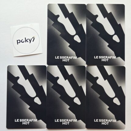 Le Sserafim Hot Weverse Lucky Draw Signed Photocard