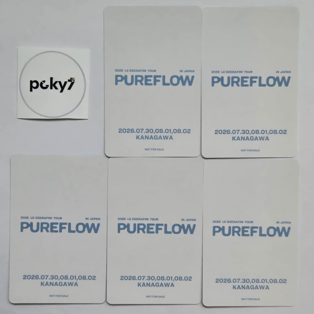 group_back-9 Le Sserafim Pureflow Kanagawa Venue Limited Photocard